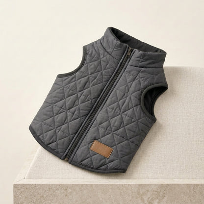 BEXLUMIRA™ Metro Quilted Dog Vest – Lightweight Puffer Pet Jacket, Warm Sleeveless Puppy Coat, Winter Dog Clothes