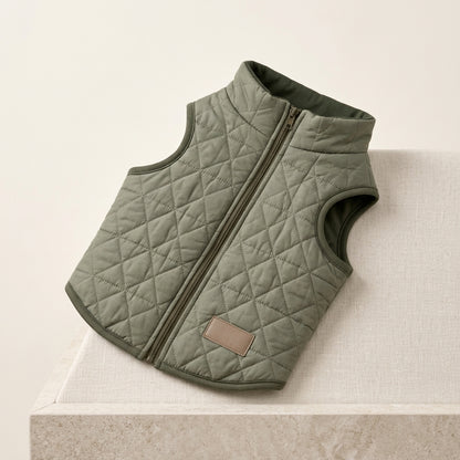 BEXLUMIRA™ Metro Quilted Dog Vest – Lightweight Puffer Pet Jacket, Warm Sleeveless Puppy Coat, Winter Dog Clothes