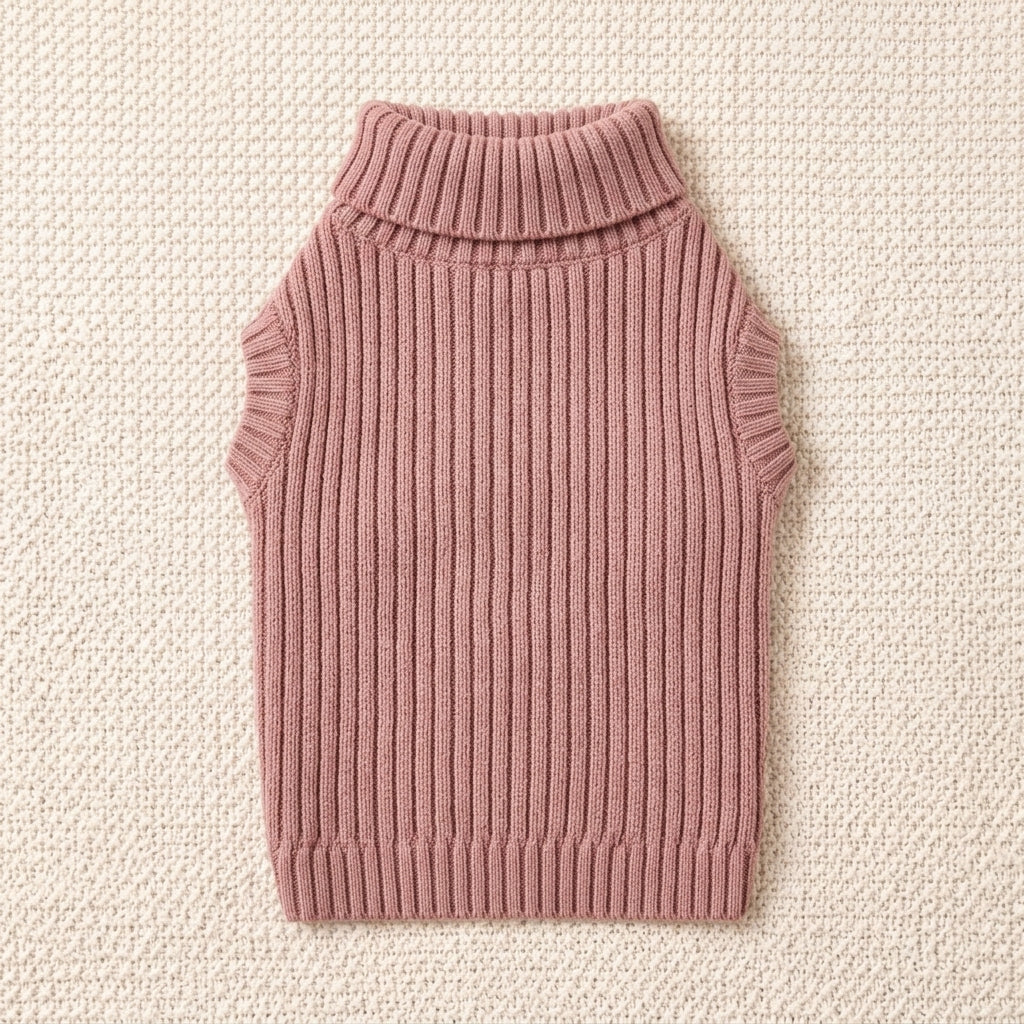 BEXLUMIRA™ CloudSoft Ribbed Dog Sweater – Cozy Knit Pet Pullover, Stretchy Puppy Sweater, Warm Dog Clothes