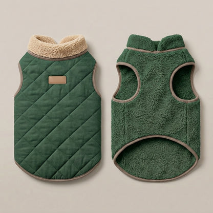 BEXLUMIRA™ SoftForm Reversible Dog Vest – 2-in-1 Fleece Pet Jacket, Lightweight Puppy Coat, Fall Winter Dog Clothes