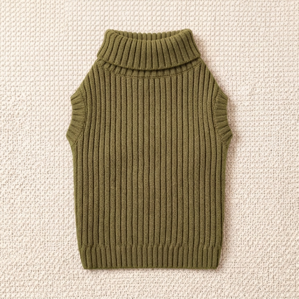 BEXLUMIRA™ CloudSoft Ribbed Dog Sweater – Cozy Knit Pet Pullover, Stretchy Puppy Sweater, Warm Dog Clothes