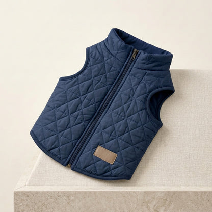 BEXLUMIRA™ Metro Quilted Dog Vest – Lightweight Puffer Pet Jacket, Warm Sleeveless Puppy Coat, Winter Dog Clothes